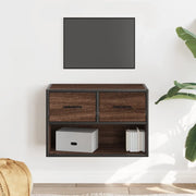 Mobile TV-Credenza per TV-Console TV Rovere Marrone 60x31x39,5cm in Truciolato e Metallo 880157