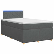 Letto box spring con materasso Grigio Scuro 120 x 200 cm 3452402