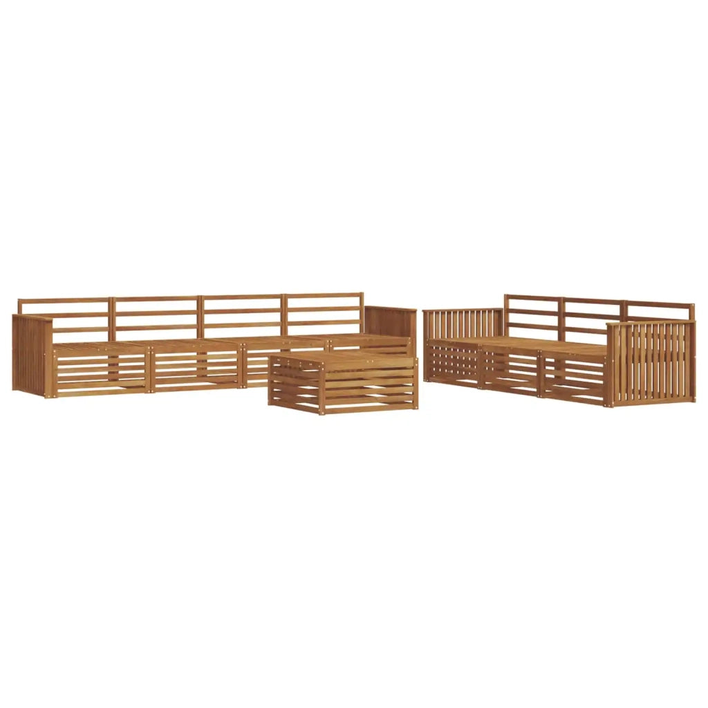 Set di divani da esterno 8 pcs Naturale