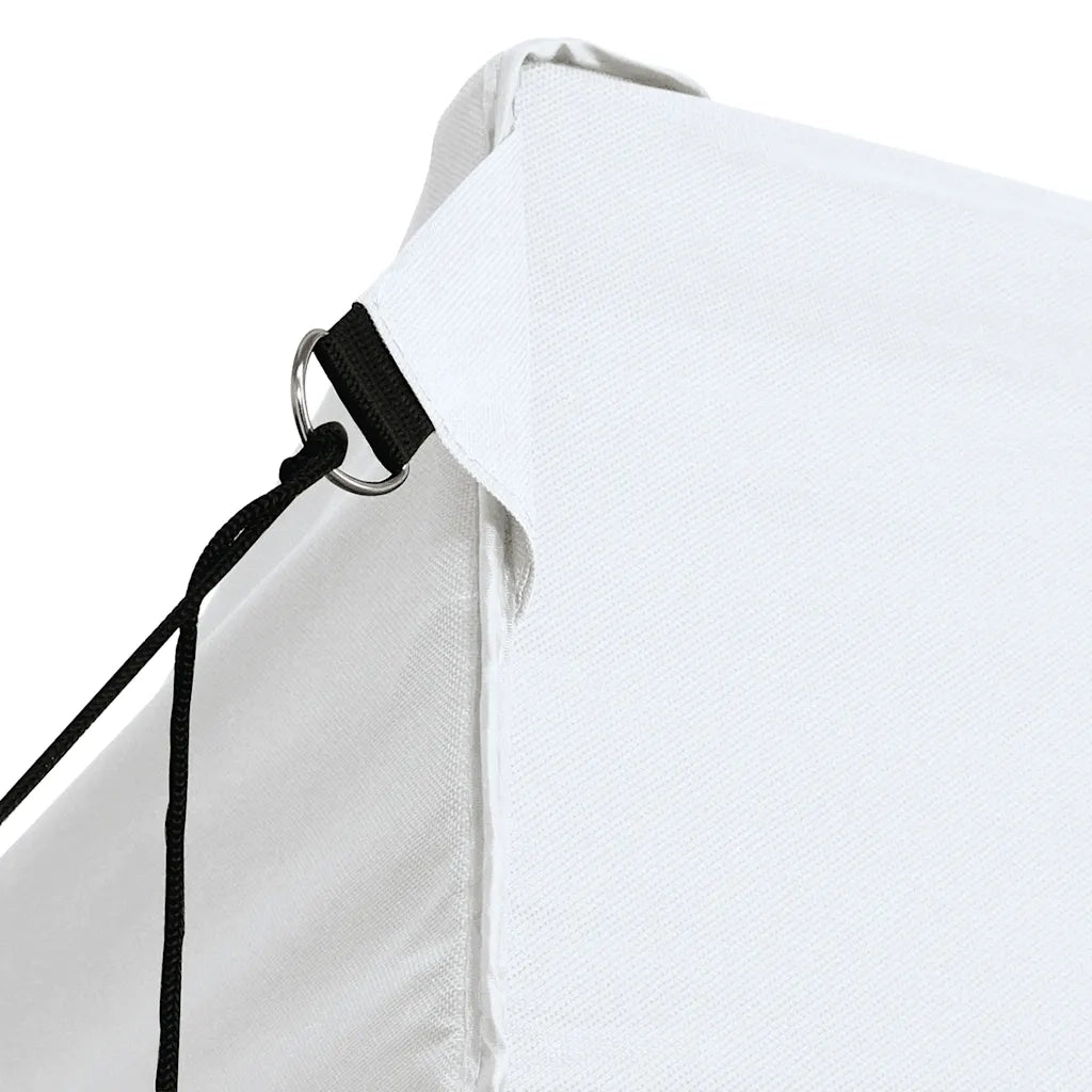 Gazebo Professionale Pieghevole 3 Pareti 3x4m Acciaio Bianco