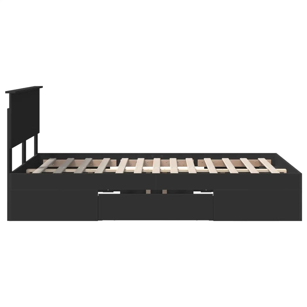 Struttura del letto Nero 120 x 200 cm Legno multistrato 3408775