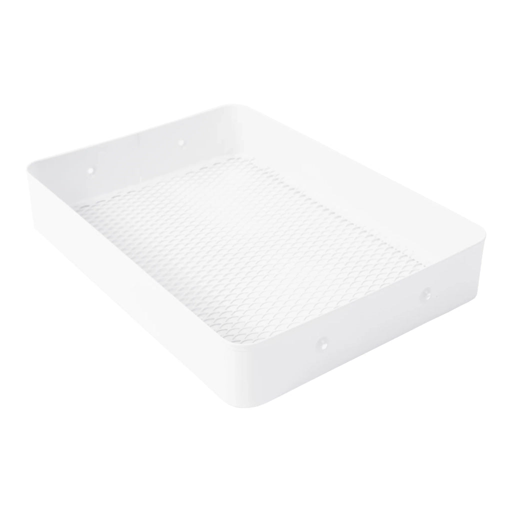 Carrello di servizio in acciaio con ruote a 3 cestelli 78,5 x 46 x 35 cm bianco 03_0006799