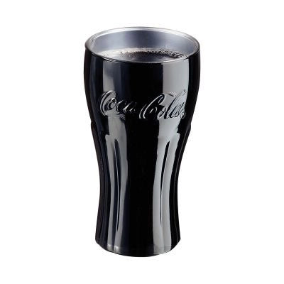 Bicchiere CocaCola 6 pezzi in vetro black cl 37.- V4648