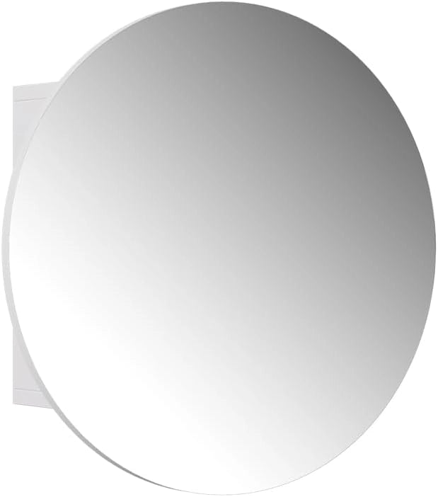 Specchio contenitore bagno Loki, Quercia dorata, 60 x 60 cm con 2 scomparti, per montaggio a parete con specchio e ripiano