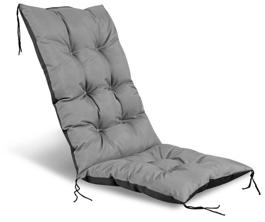 AIO FACTORY Cuscino per sedia da giardino 50x50x80 cm impermeabile grigio