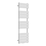 Radiatore scaldasalviette da bagno con pannelli piatti in acciaio 120 x 40 cm bianco 03_0010431