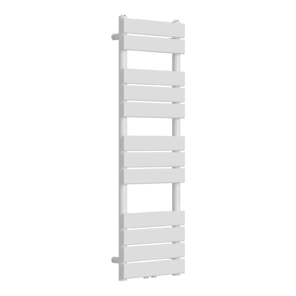 Radiatore scaldasalviette da bagno con pannelli piatti in acciaio 120 x 40 cm bianco 03_0010431