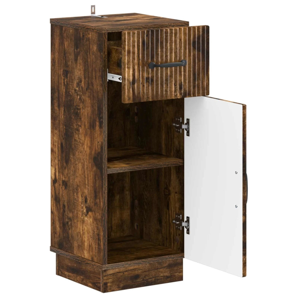 Mobiletto da Bagno HOORN Rovere Fumo 30 x 31 x 77 cm 897270