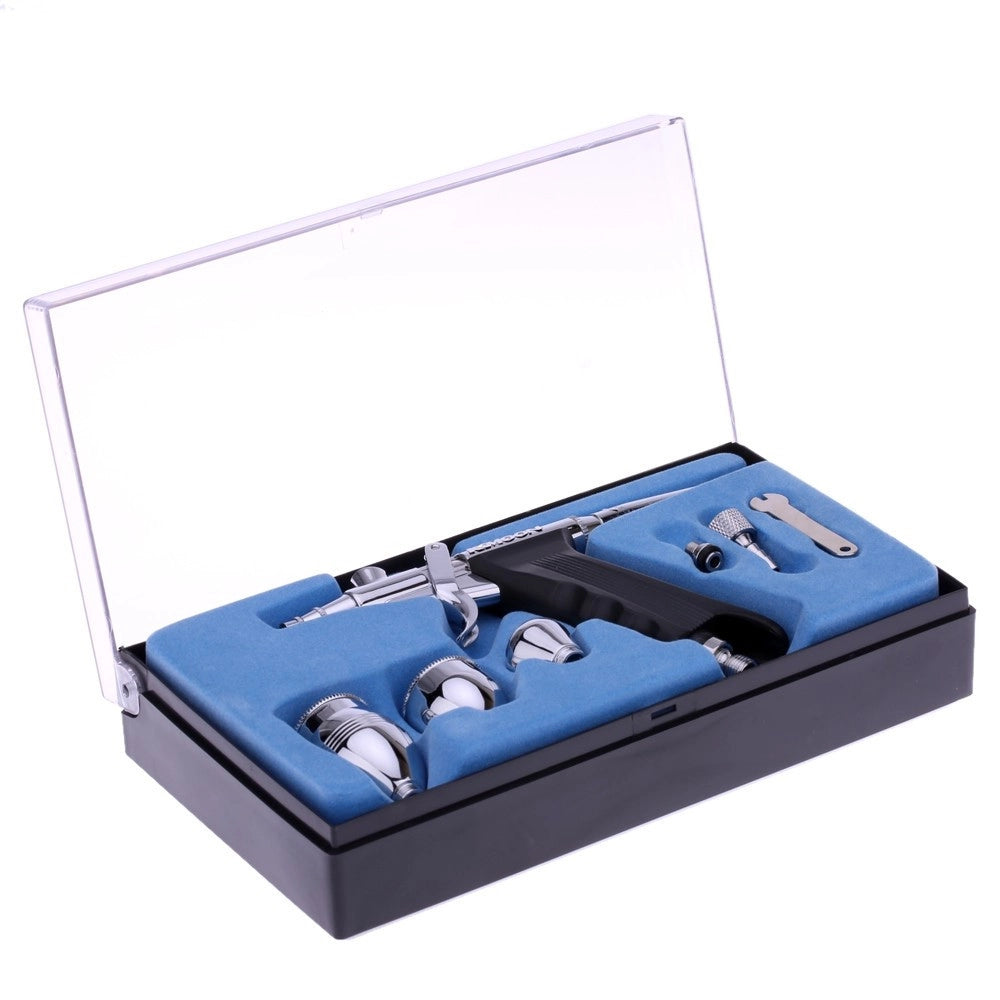 Trade Shop - Aerografo Doppia Azione Tratto Fine 0,3mm Aeropenna Aria Compressa Serbatoi -