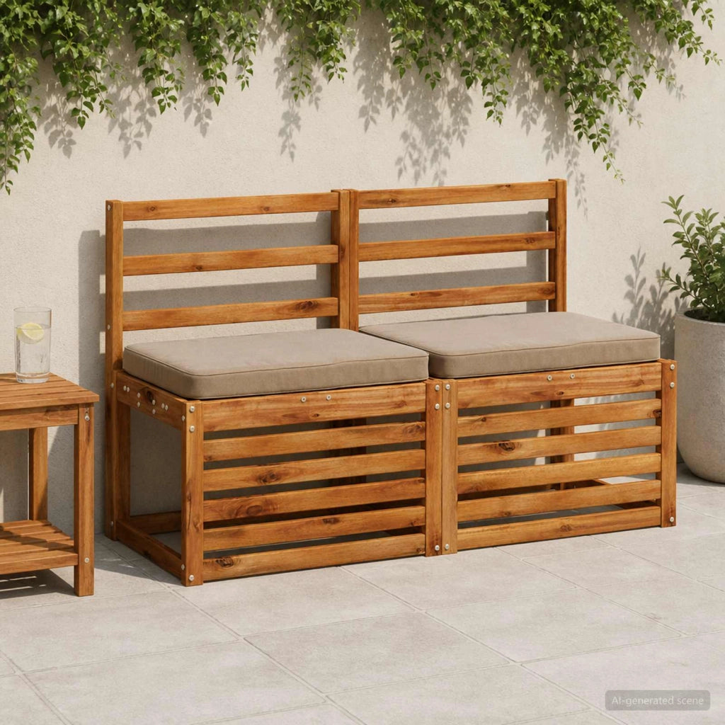 Cuscini per Panchina a 2 Pezzi VUGHT 2 pcs 100% Poliestere 951047