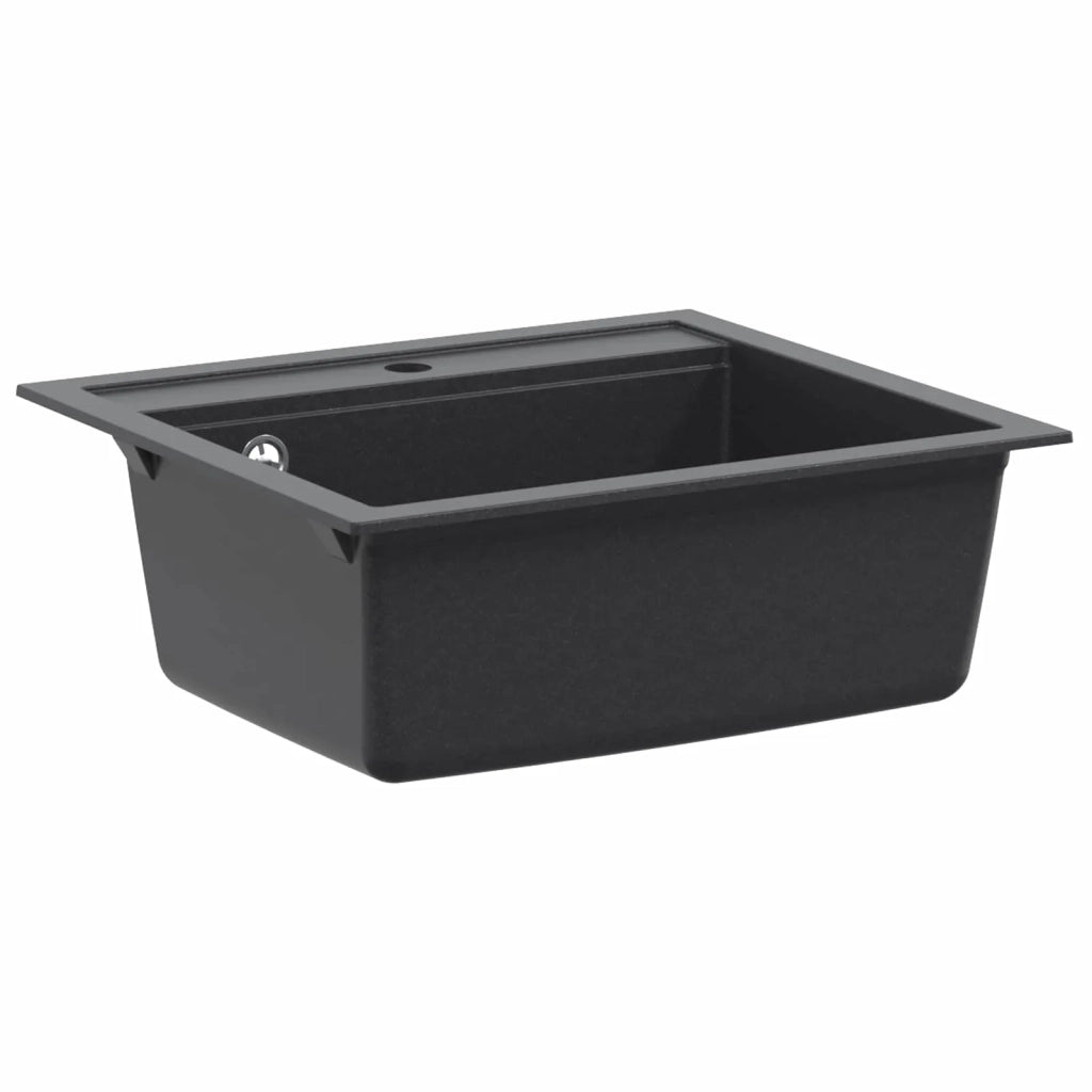 Lavello cucina vasca singola Granito 60 x 51 x 30.5 cm Grafite 42053748