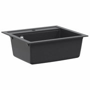 Lavello cucina vasca singola Granito 60 x 51 x 30.5 cm Grafite 42053748
