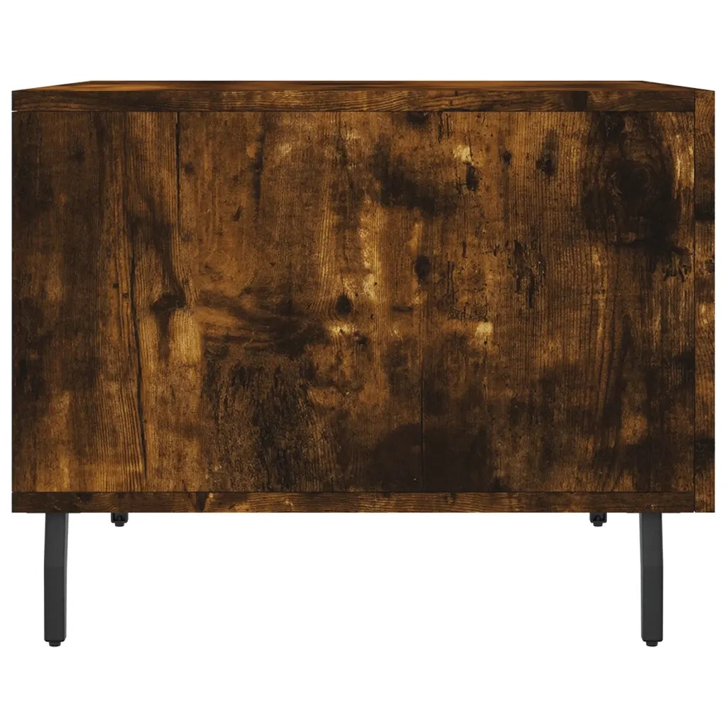 2 pz Tavolini salotto | Tavolino da caff¨¨ | Tavolino da Soggiorno Rovere Fumo 50x50x40cm Legno Multistrato