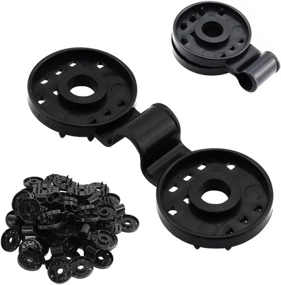 Set di clip per ombrelli da sole in plastica - 100 pezzi - Viti per ombrelli da sole - Clip in plastica per telo di protezione