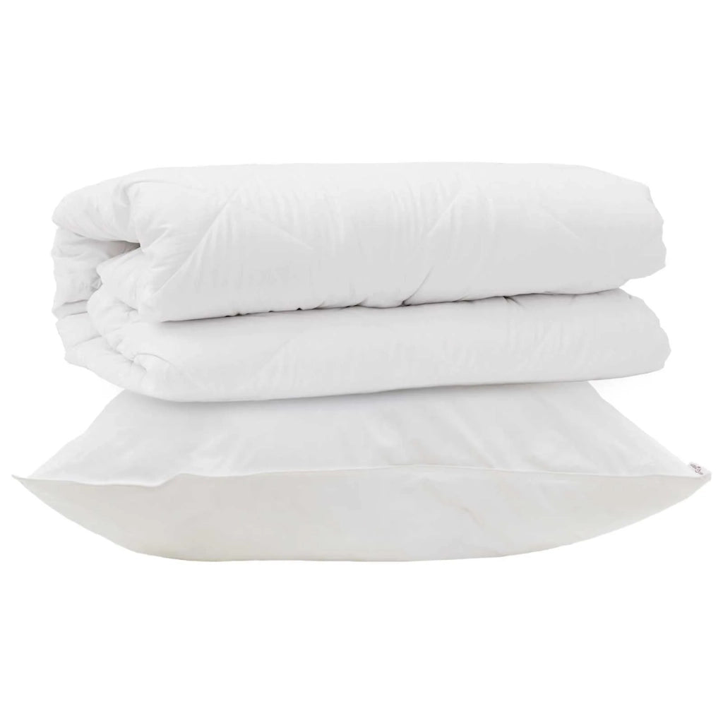 Set di Piumoni con cuscino 2 pcs Bianco Microfibra 3376823