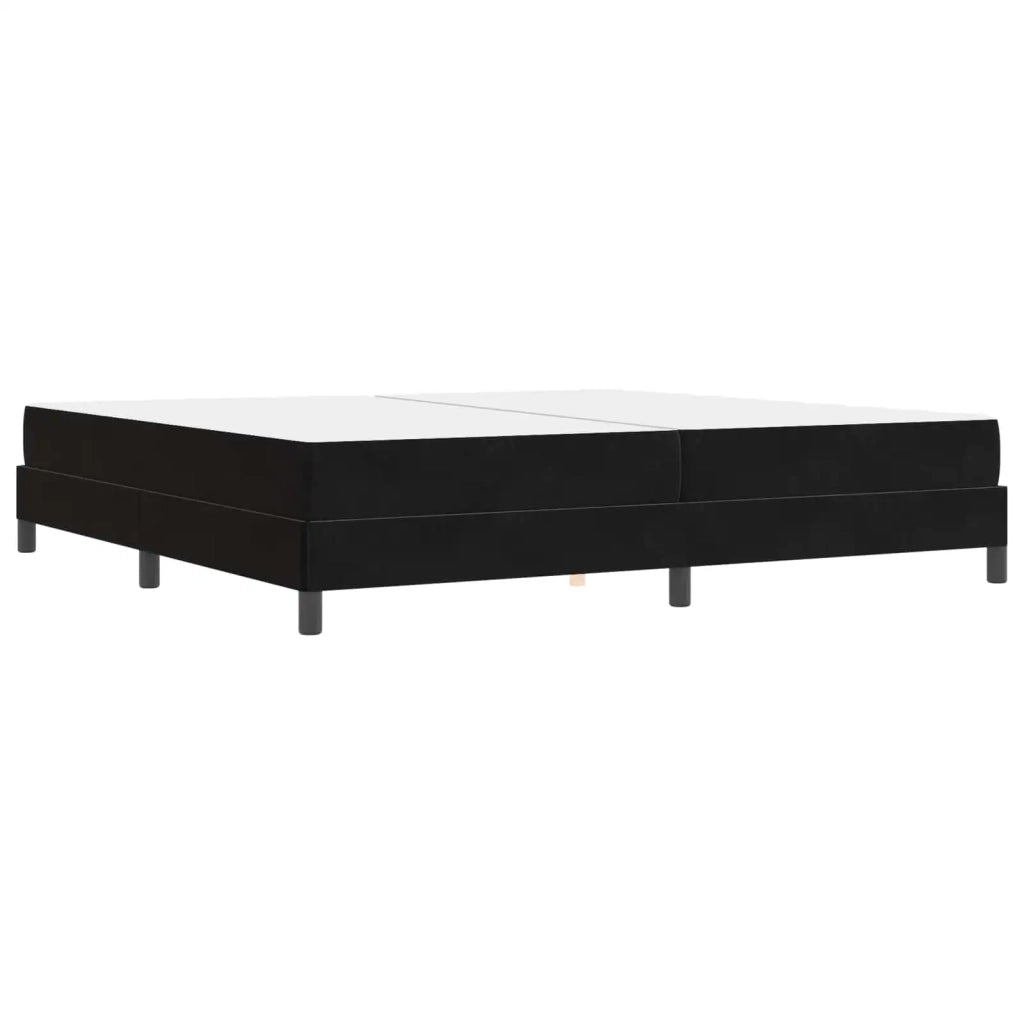 Letto a molle con materasso Nero 200 x 200 cm Tessuto 3398715