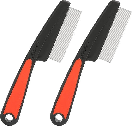 Lice Comb a Denti Fini per il Trattamento Effettivo delle Pulci Capillari per Bambini, Adulti e Animali Domestici
