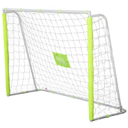 Porta da Calcio Portatile con Rete 186x62x123 cm  Bianca