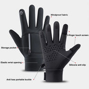 Touchscreen guanti impermeabili e caldi | Stile sportivo Flip-Finger | Ideali per ciclismo, pesca e corsa | Dimensione XL (25,5*11,4 cm)