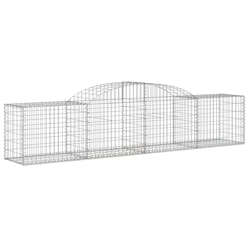 Cesti Gabbioni ad Arco 15 pz 300x50x60/80 cm Ferro Zincato
