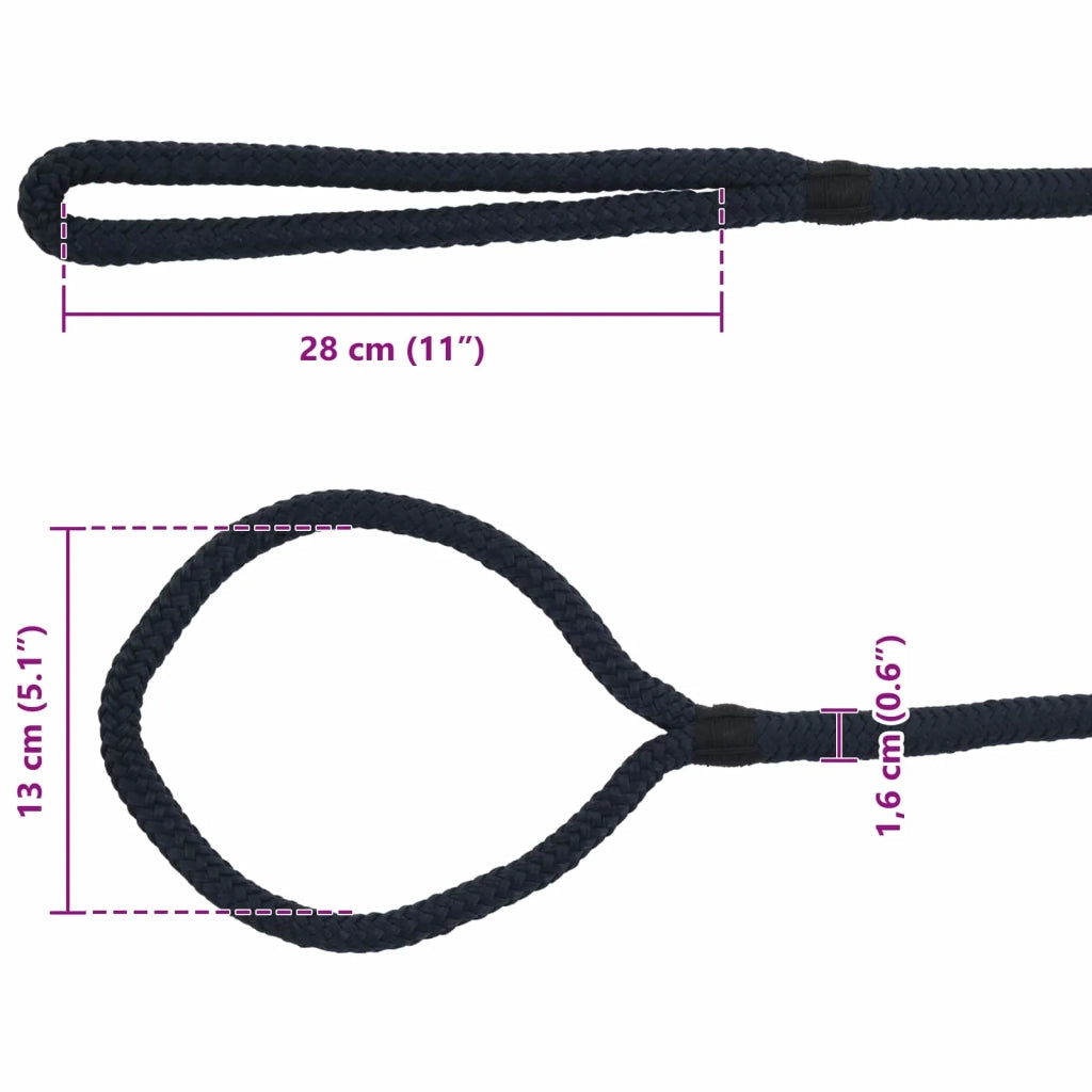 Corda da Barca 6 m 1.6 Blu Reale Poliestere 42029801