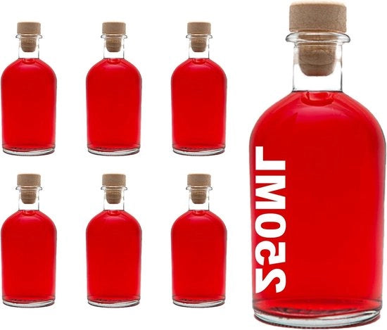 Detersivo per stoppaggio di contenitori - 250 ml - Ermetico per contenitori vuoti di vetro - Adatto per Sloe Gin, aceto, birra, sidro, soda, vodka e acqua