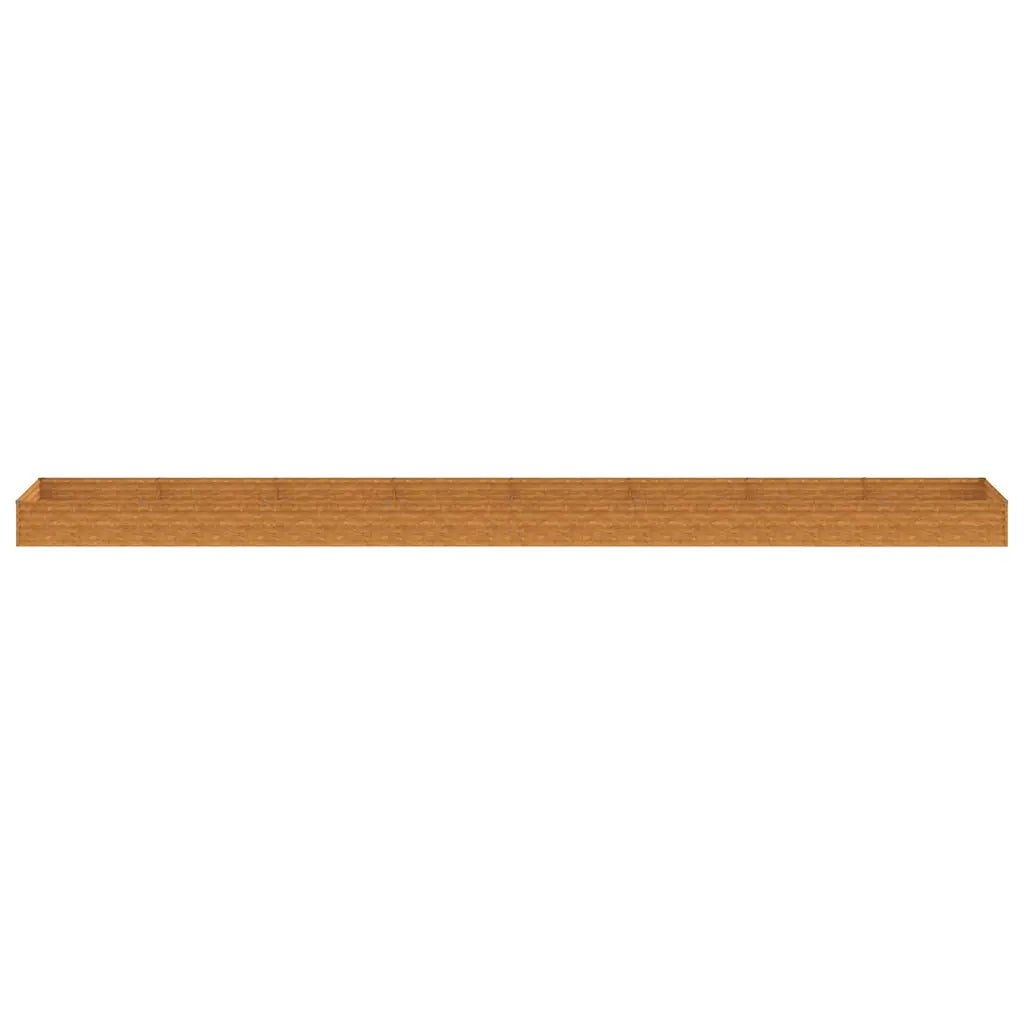 Fioriera Rialzata da Giardino 770x100x36 cm in Acciaio Corten 151999
