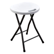 SGABELLO PIC NIC PIEGHEVOLE 'PARTY' cm 33 x  30 H 46 cm - col.bianco  - LIF