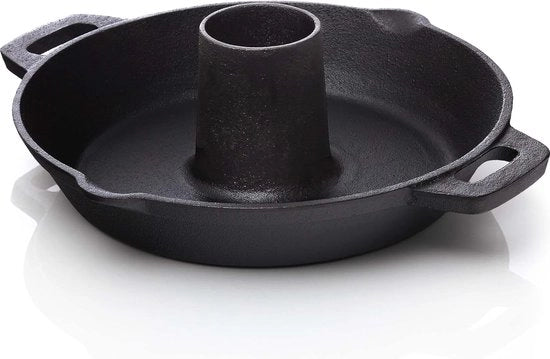 Sostegno in ghisa per griglia e forno - Ø 28 cm per cottura senza grassi e risultati di cottura perfetti