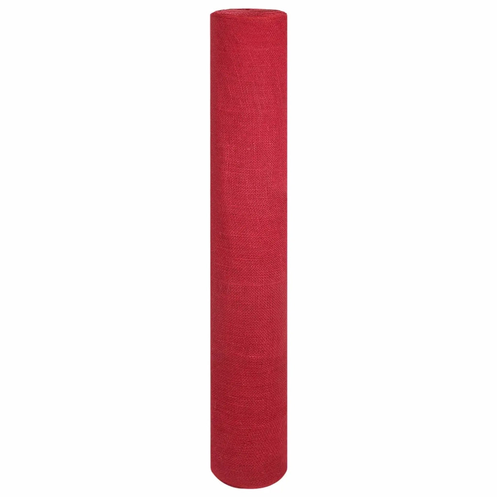 Rotolo di Juta 100 x 5000 cm Rosso 42012174