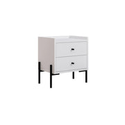 Comodino in legno "Malta" - 45 x 35 x 52 cm - Bianco