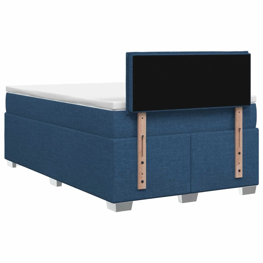 Letto box spring con materasso Blu 120 x 200 cm Tessuto 3450452