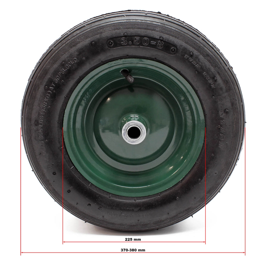 Ruota completa con cerchio set da 4 pezzi 3.50-8 Pneumatico carriola