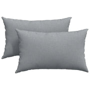 Cuscini da Divano 2 pz | Cuscini per sedie Grigio chiaro 50 x 30 cm Tessuto
