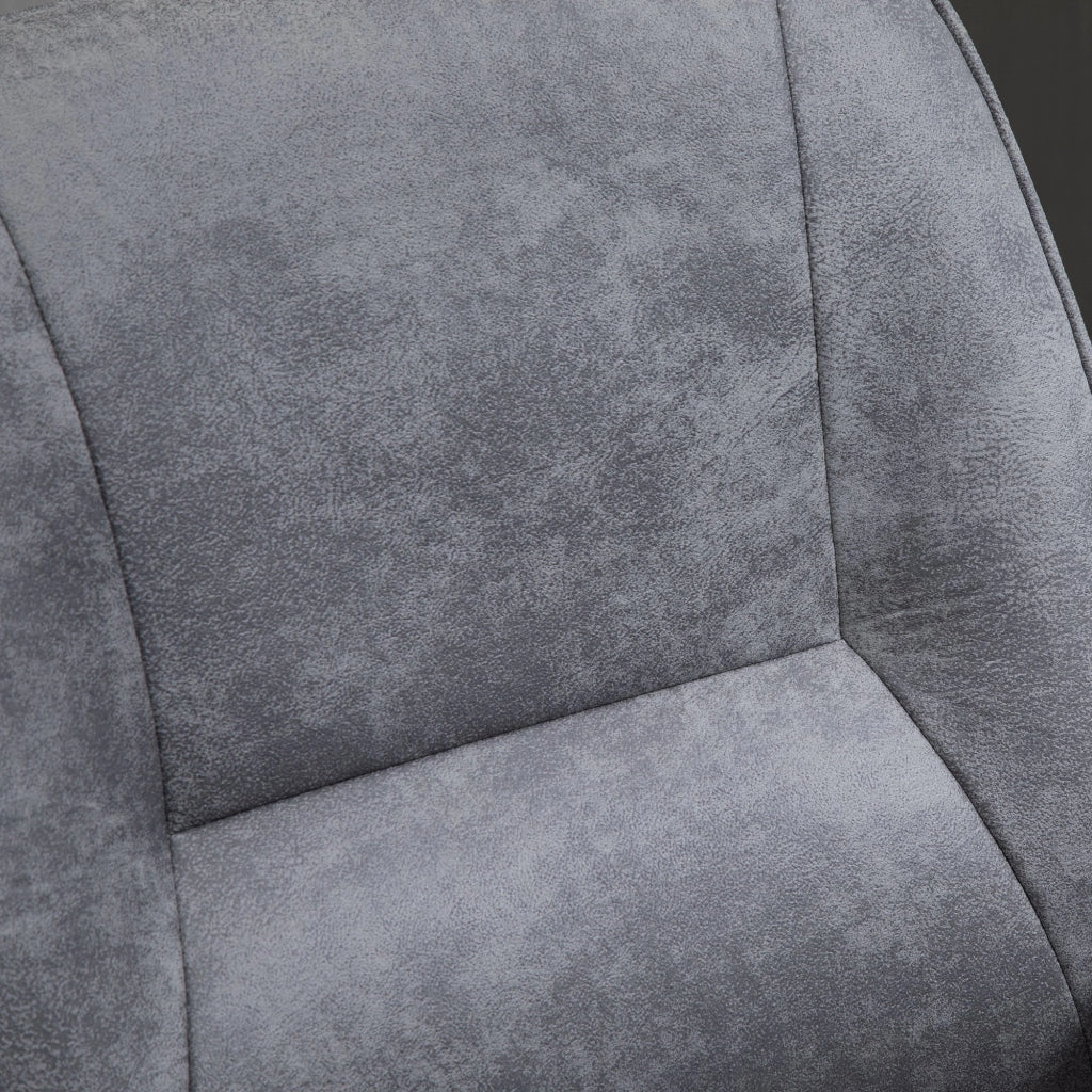 EasyComfort Sedia da Ufficio Ergonomica Altezza Regolabile e Dondolo, Rivestimento in Microfibra, 67x69x92-102cm, Grigio Chiaro