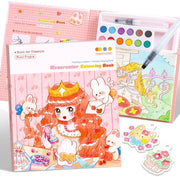 Libro di colore - 4-in-1 Attività per bambini - Creatività - Movimento fine - Ideale regalo per bambini di età prescolare - Attività di colore