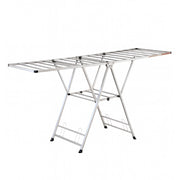 Stendibiancheria In Acciaio Inox 180 Cm Pieghevole Stendino Robusto Griglia Antipiega Portatile Per Uso Interno Esterno Piedini Antiscivolo Salvaspazio Stenditoio