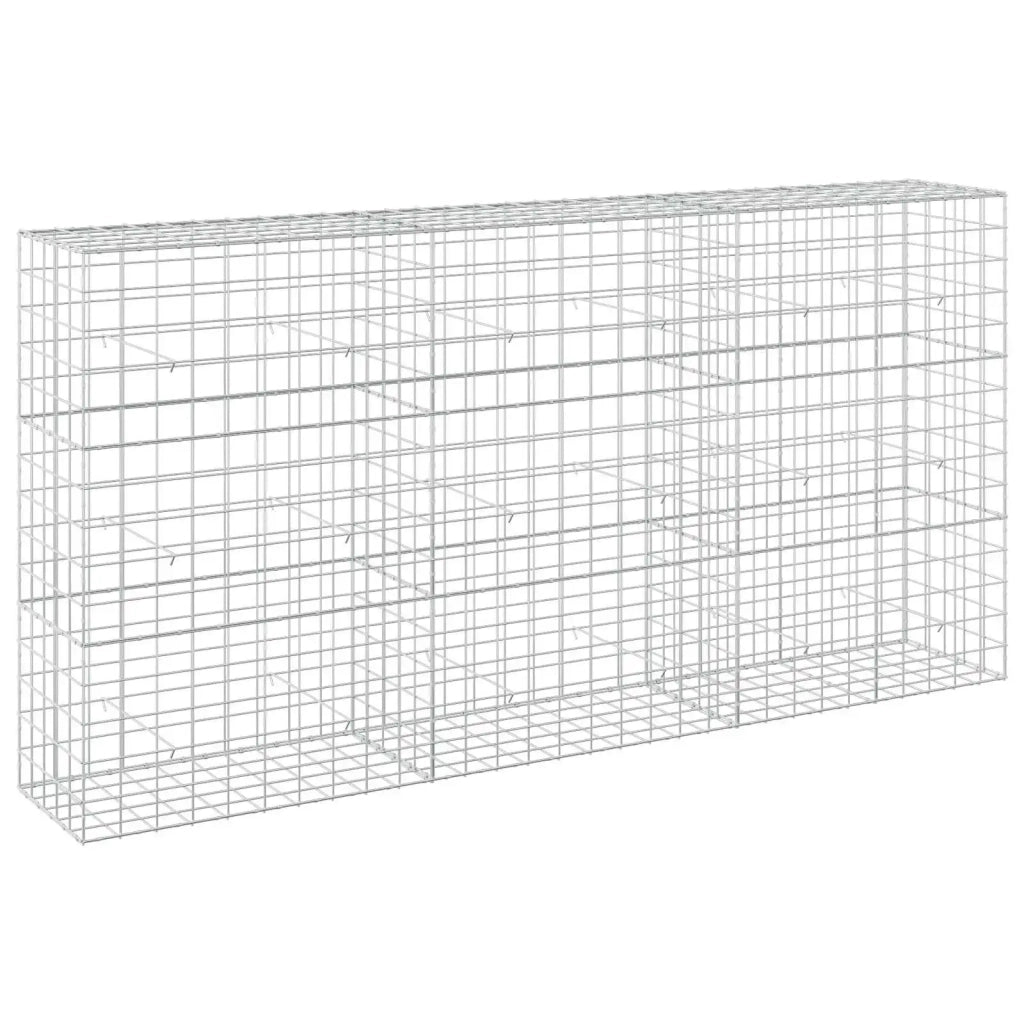 Gabione con filo da 5 mm e rete 10x10 cm 300x50x150 cm 3465240