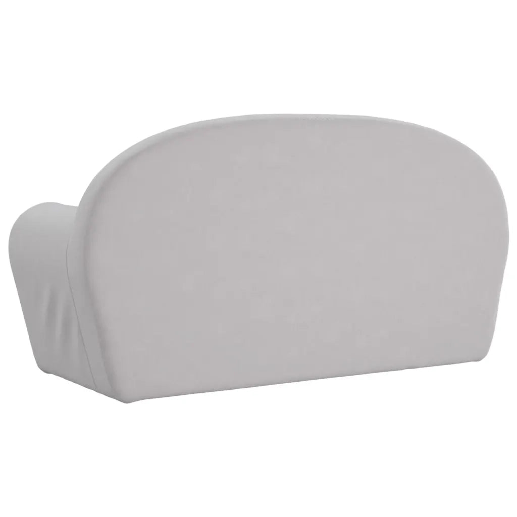 Divano letto | Sof¨¤ letto | Letto singolo Bambini a 2 Posti Grigio Chiaro in Morbido Peluche