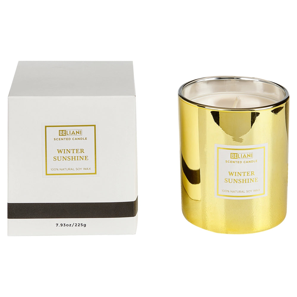 Set di 3 candele profumate in cera di soia 100% fragranza floreale frutta fresca crostata di mele, gelsomino e sole d'inverno stoppino cotone fragranza fruttata floreale