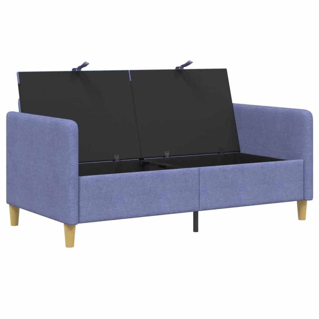 Divano con Storage Blu jeans 152 x 78 x 87 cm Poliestere 42036932