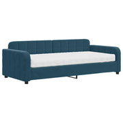 Divano letto | Sof¨¤ letto | Letto singolo con Materasso Blu 90x200 cm in Velluto
