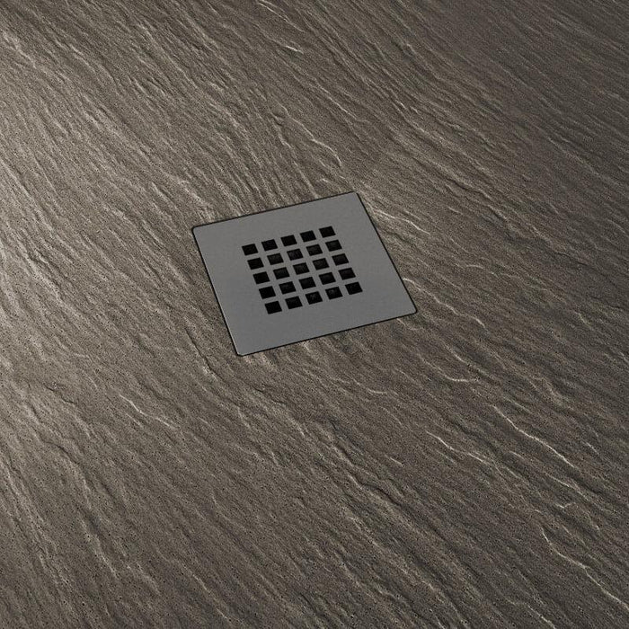 Piatto Doccia in Pietra 90x90 cm Pedrinelli Ardesia Stone Side Tortora