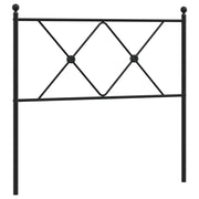 Testiera | Testata di Ricambio in Metallo Nero 90 cm