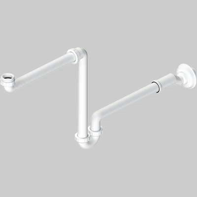 SIFONE PER LAVABO AUTOPULENTE SALVASPAZIO CON ECCENTRICO  1  11/4 x DN 3240     L.B PLAST
