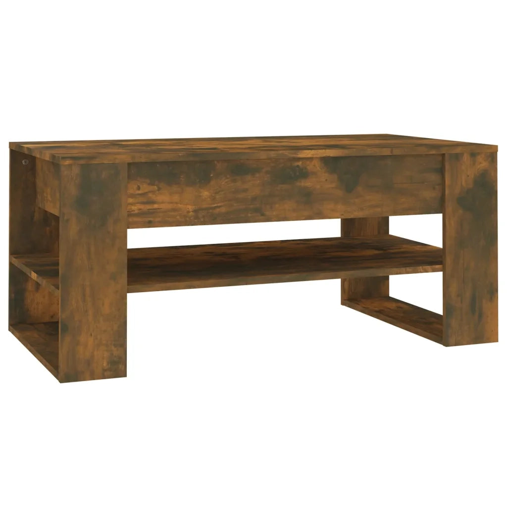 Tavolino da salotto | Tavolino da caff¨¨ | Tavolino da Soggiorno Rovere Fumo 102x55x45 cm Legno Multistrato