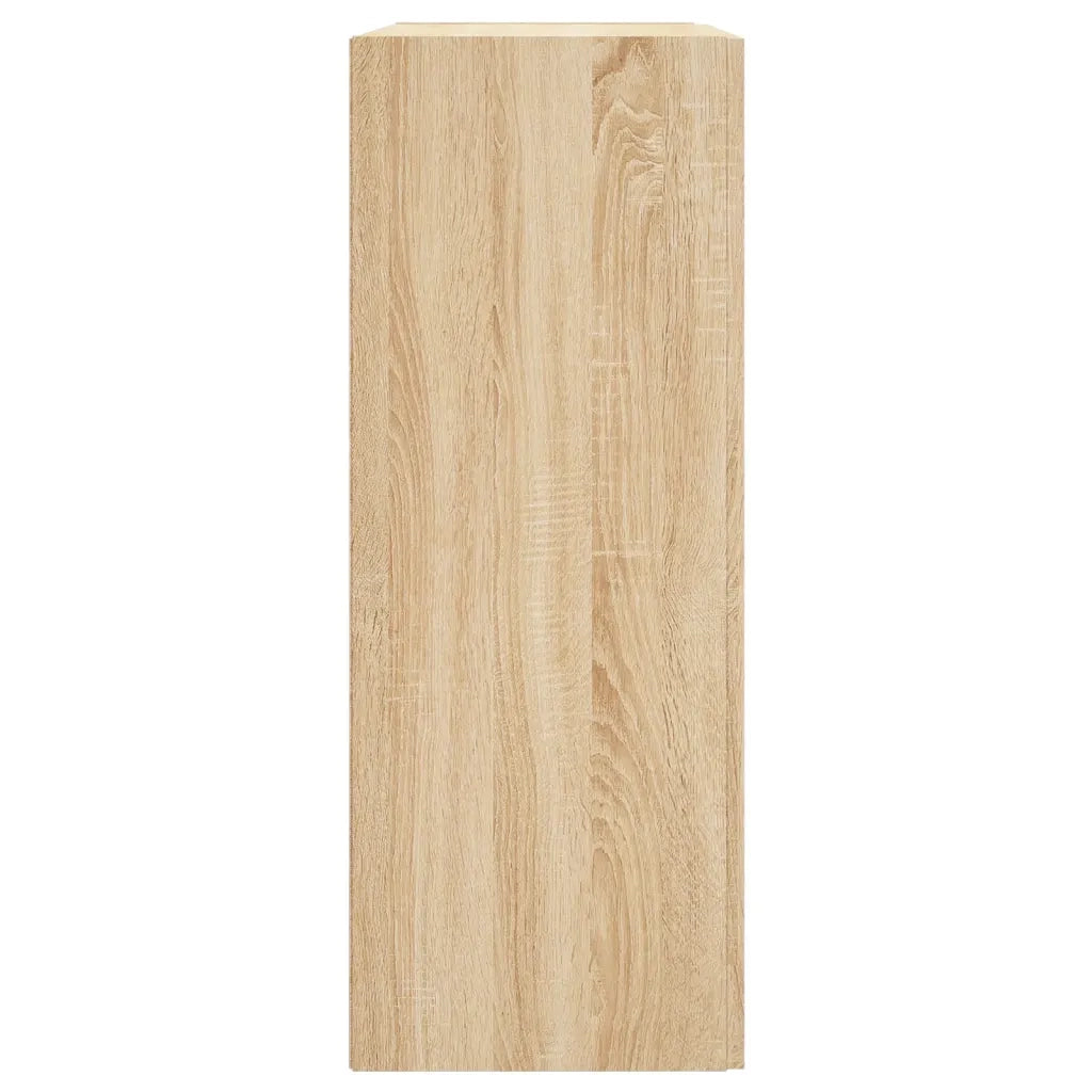 Armadietti a Parete 2 pz Rovere Sonoma in Legno Multistrato