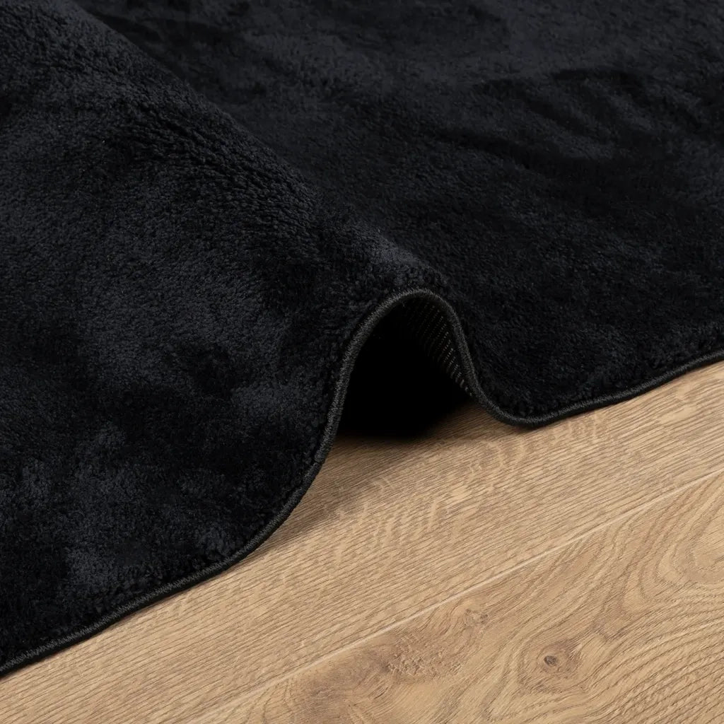vidaXL Tappeto OVIEDO a Pelo Corto Nero 200x280 cm