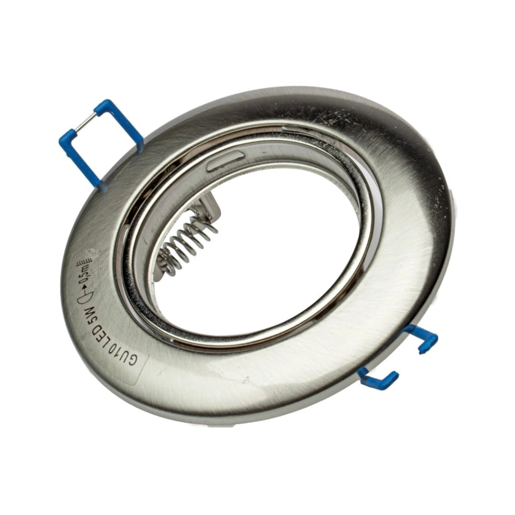 Faretto incasso tondo GU10 5W 3000K argento Eko-Light