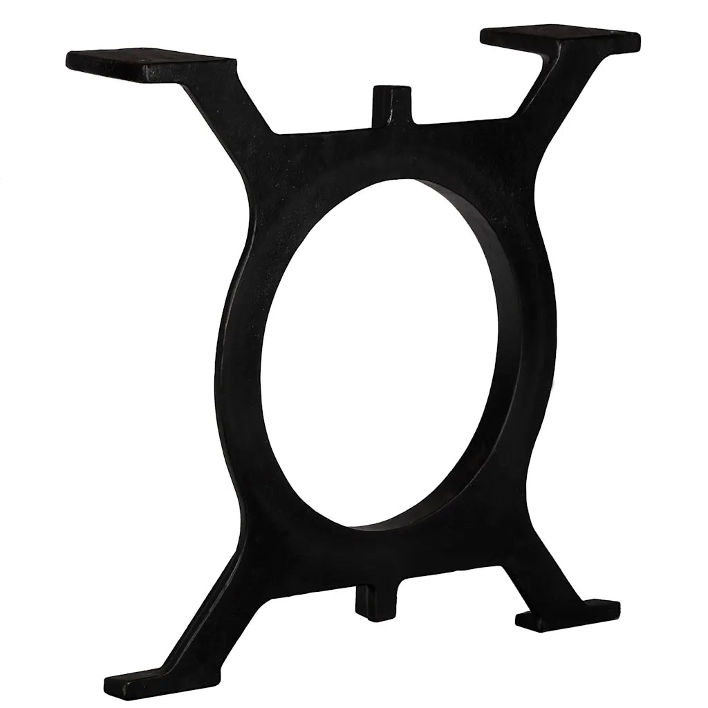 Gambe per Tavolino da CaffÃ¨ 2 pz a Forma di O in Ghisa cod mxl 66950